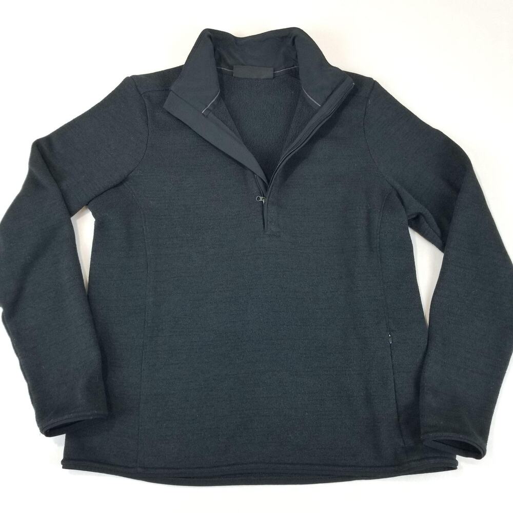 Under Armour Pullover Mens XL Black ColdGear Fitted Half Zip Athletic Outdoors